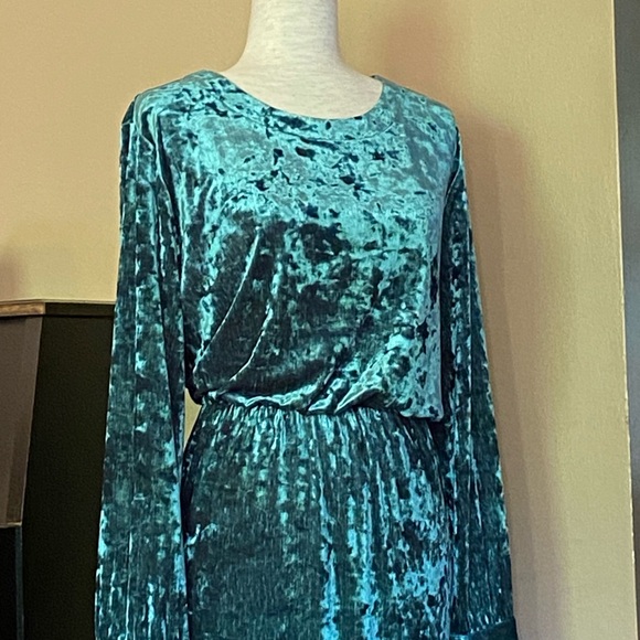 Textured Velvet Dress - Picture 2 of 8